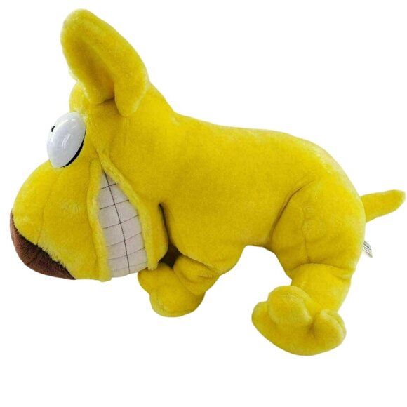 Vtg 1987 Grimmy Plush Toy Mother Goose and Grimm 21" Jumbo Yellow Dog Cartoon - Picture 4 of 7